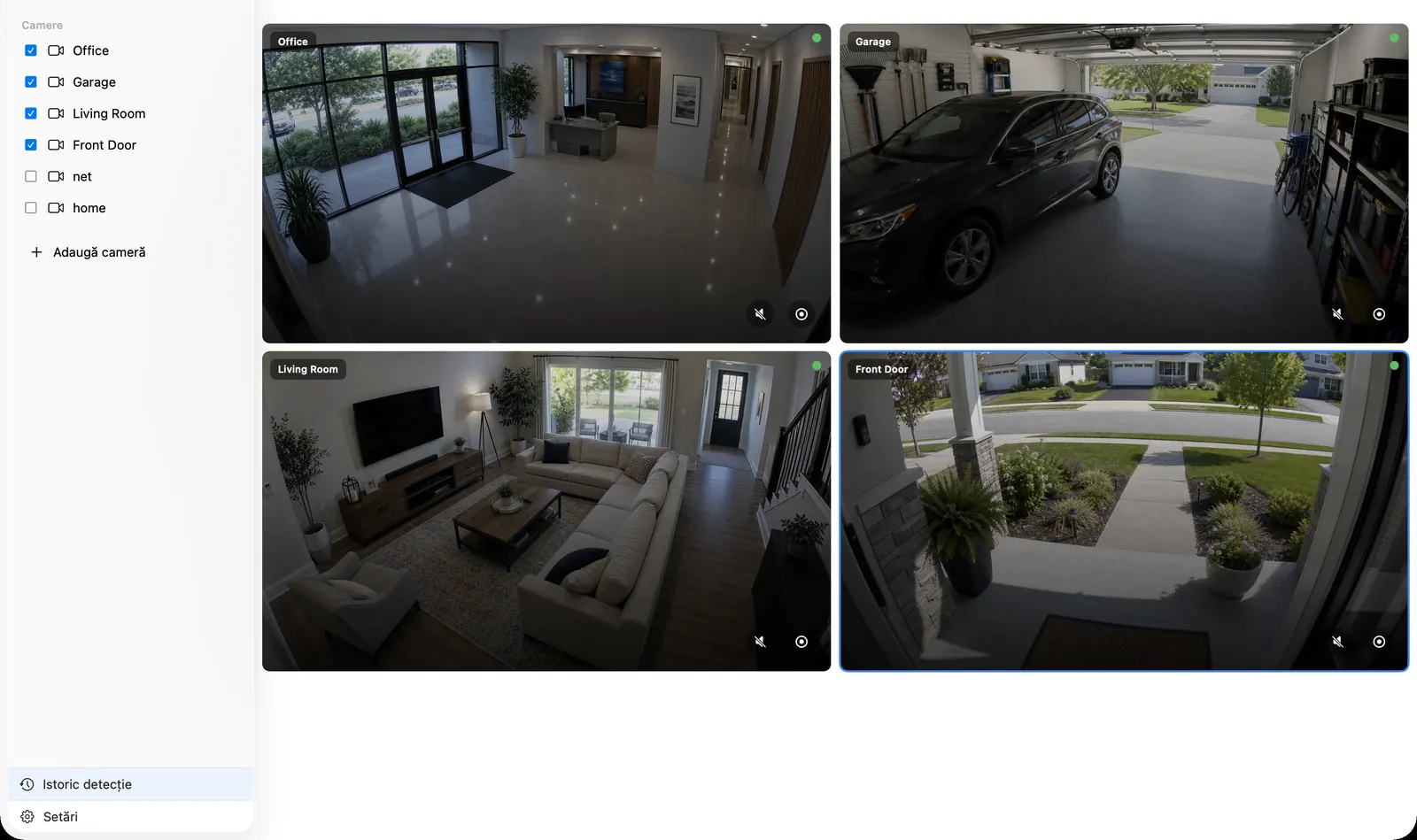 Perete video — OmniNVR macOS